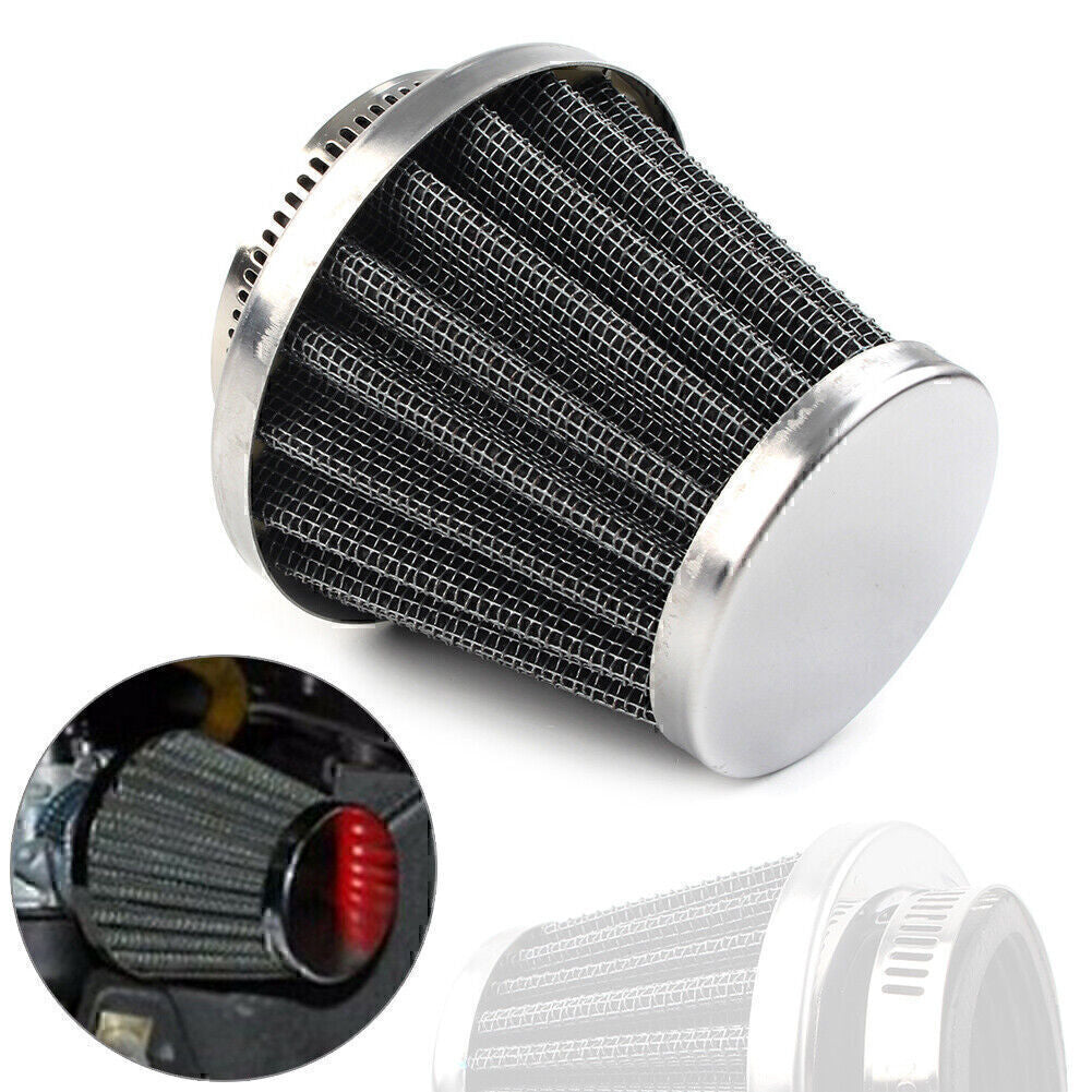42mm Chrome Motor Air Filter Cleaner Dirt Pit Quad ATV Bike Buggy Go Kart Q