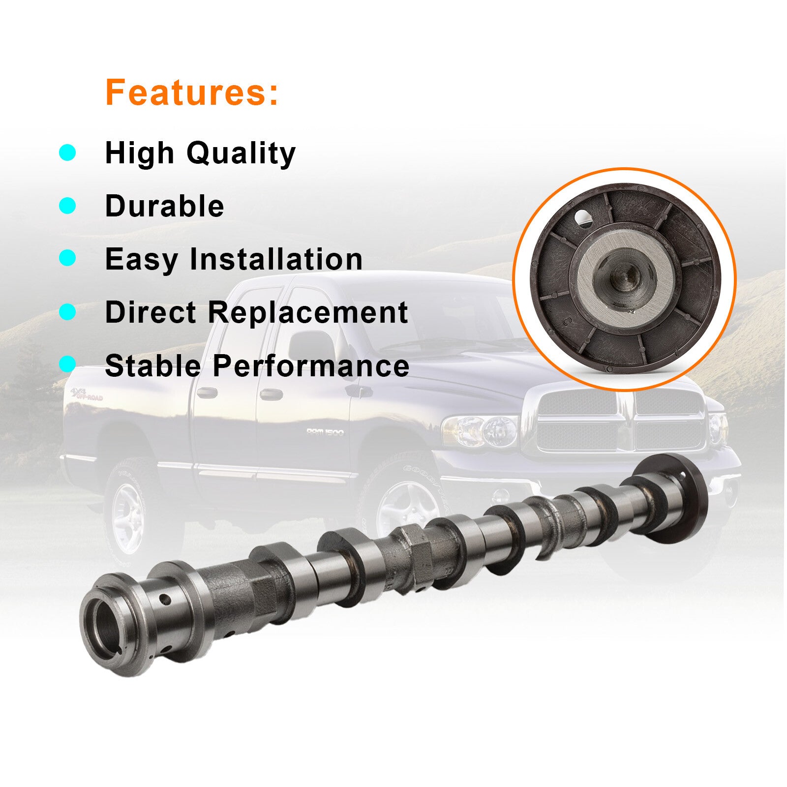 Left Side Exhaust Camshaft for CHRYSLER for DODGE for CHALLENGER for JEEP for RAM New 5184377AD