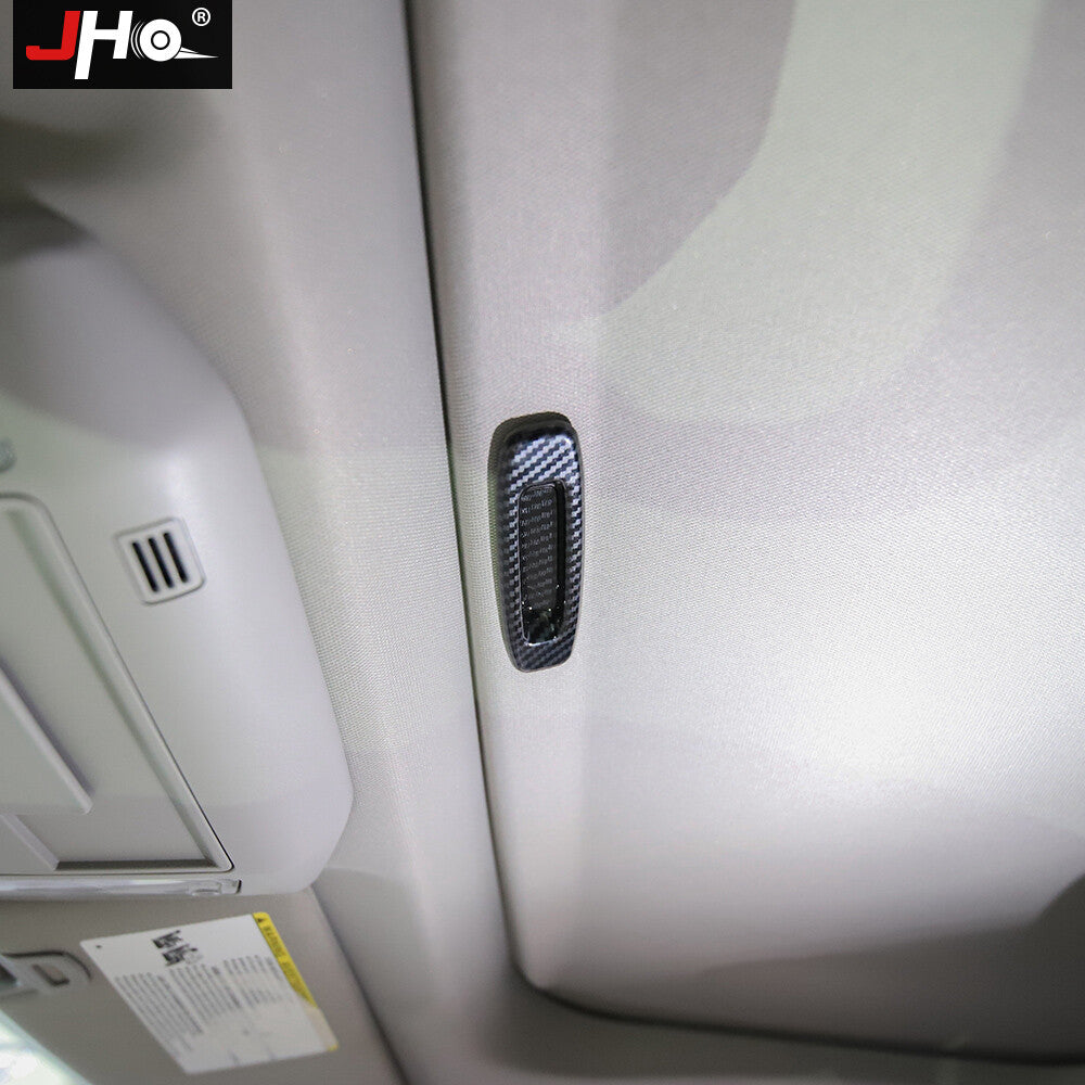Carbon Fiber Sunroof Handle Dome Cover Trim Black for Toyota Tundra 2014-2021