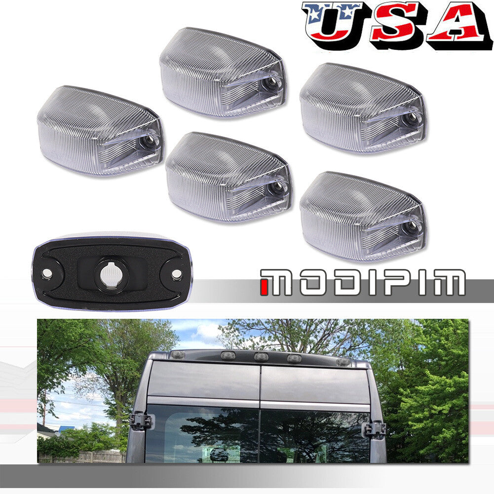 Rear roof cab transparent gap light lens suitable for 14-23 for Ram ProMaster 1500 2500 3500- v
