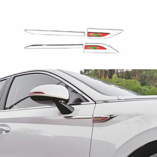 for Hyundai Sonata 2020-2023 Silver 3D Side Door Fender Cover Decor Trim S.Steel