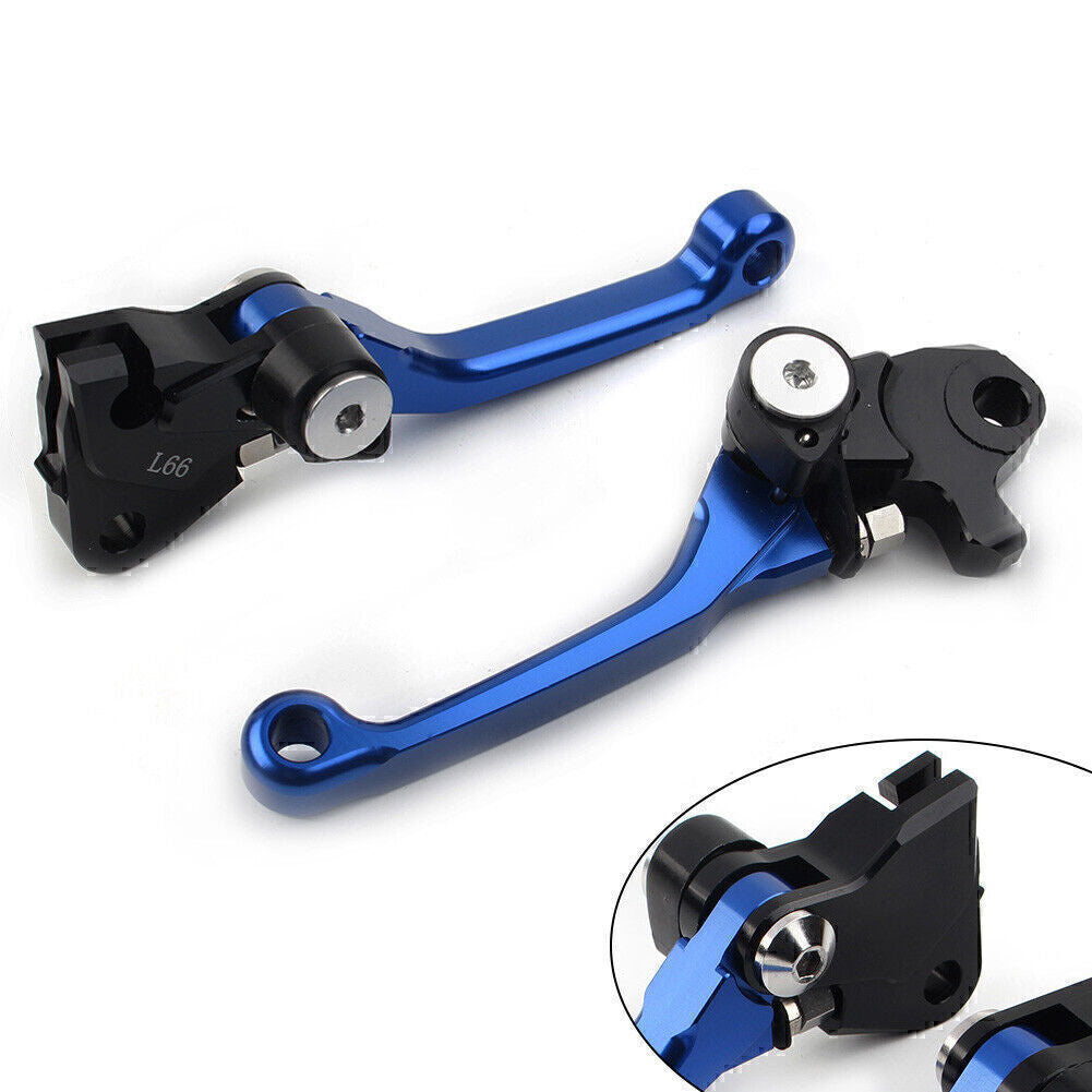 Pivot Brake Clutch Levers Fit for YAMAHA YZ 250F YZ 426F YZ 450F 2009-2020 Blue