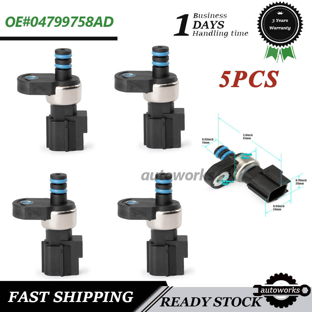 5X Oil Pressure Sending Unit Sensor 04799758AD for Dodge for Ram 1500 for Jeep for Chrysler