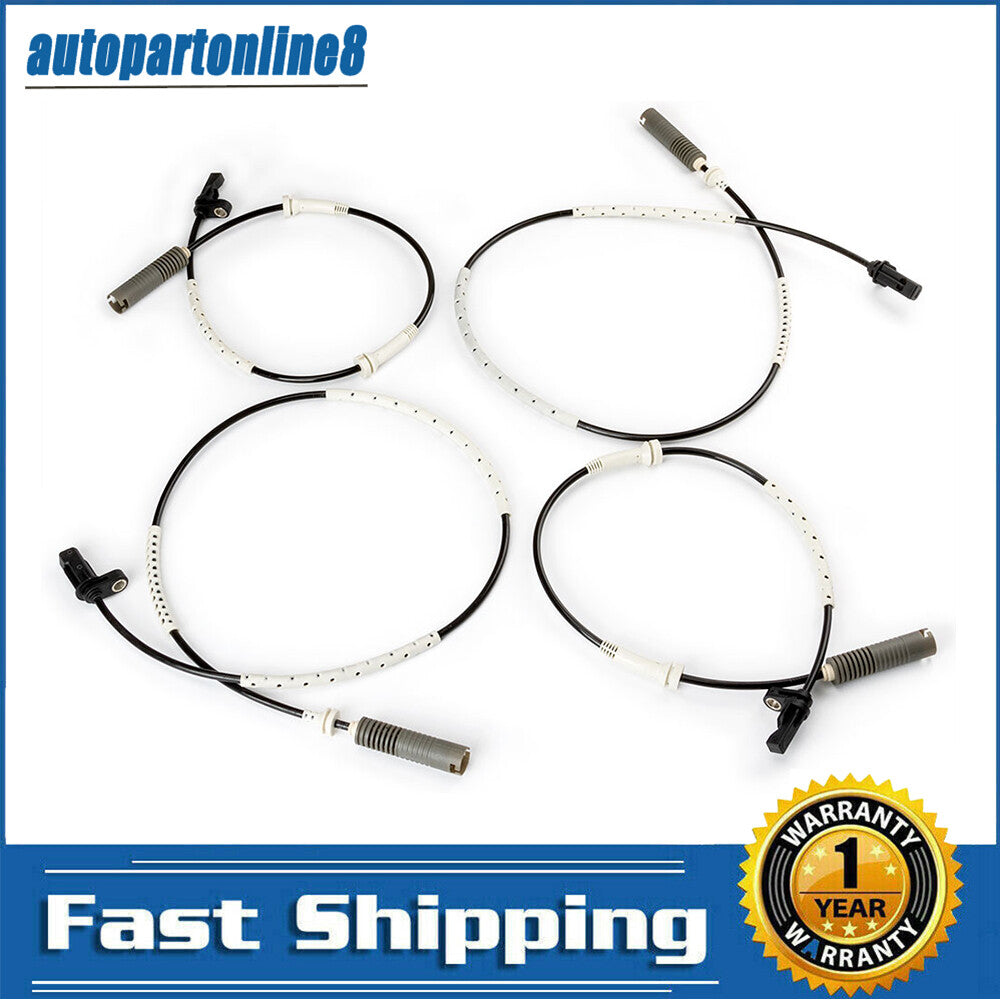 4Pcs Front Rear Left & Right ABS Wheel Speed Sensor for BMW 128i 325i 323i 328i