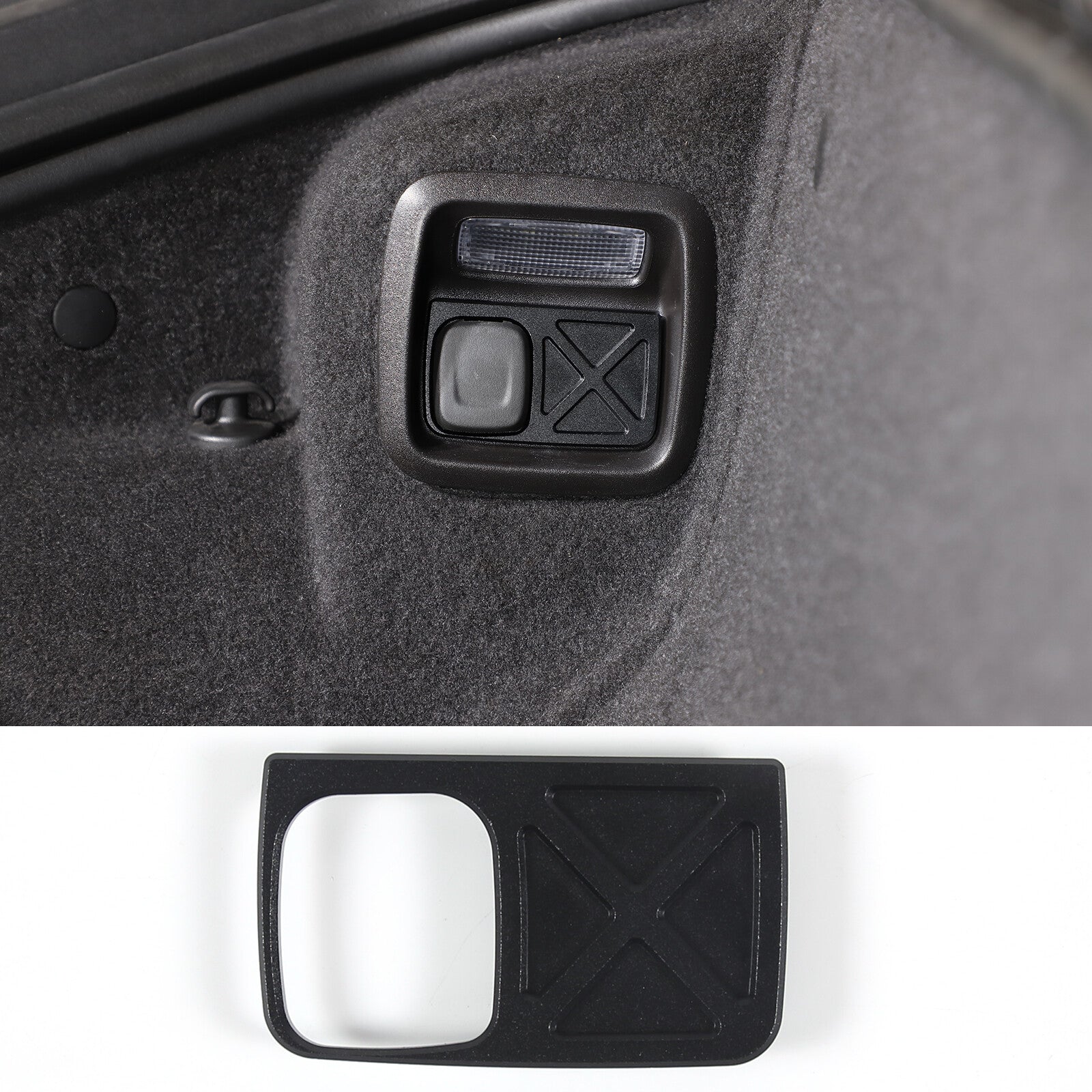 Aluminum front and rear trunk escape switch button panel trim for Corvette C8 2020-23 n