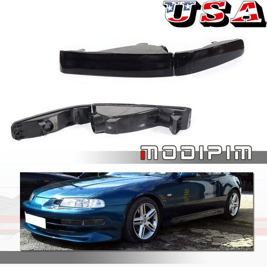 Suitable for 1992-1996 for Honda Prelude COMBO smoked front bumper signal lights [inside and outside]- v