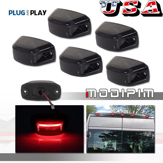 5-piece rear roof cab smoke removal light red LED for 14-23 for Ram ProMaster 68169776AD Q