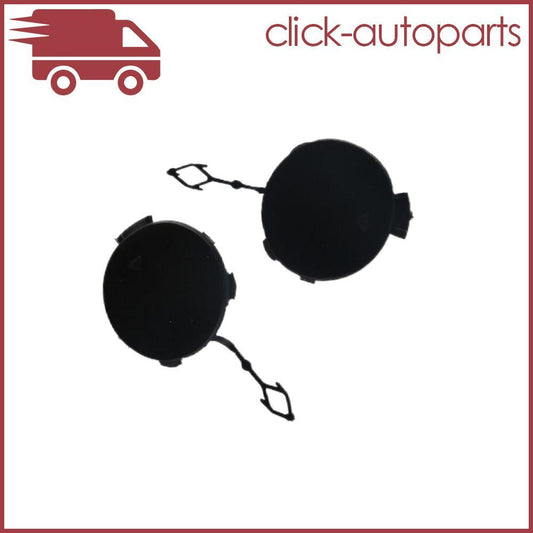 Left and Right Unpainted Front Bumper Tow Eye Hook Cover Fits for BMW X6 E71 2008-11 Q