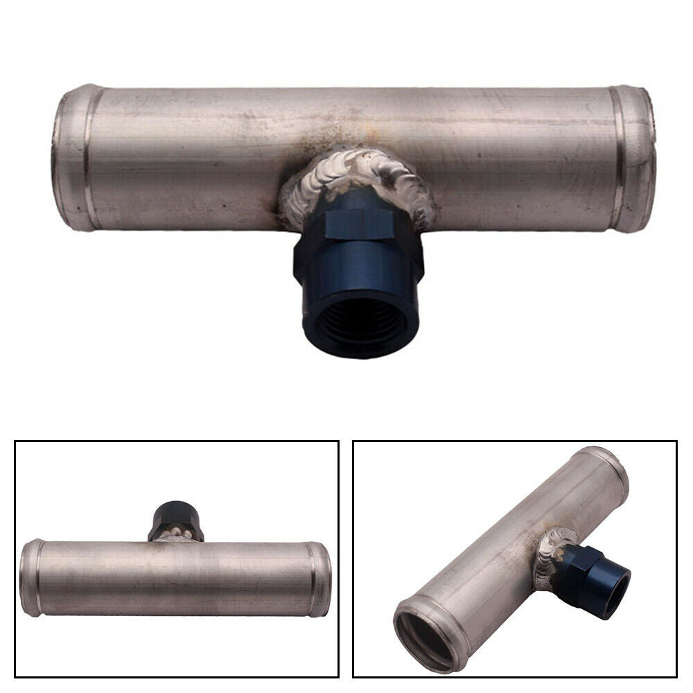 1Ps Aluminum 150mm Long 1.5 38mm Car Inline Temp Sensor W/ 1/2 NPT Sensor Hole n