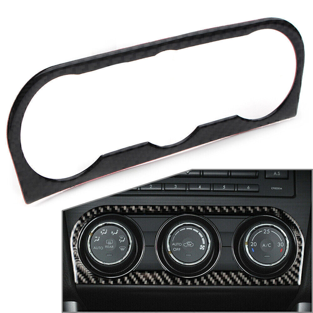 Carbon Fiber Central Console AC Switch Panel Trim Fit for Subaru Forester 2013-2018