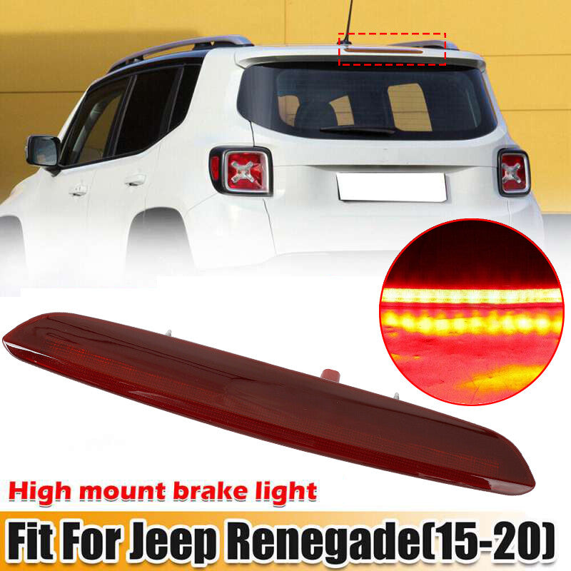 Rear third brake high-mount stop light applicable to 2015-20 for Jeep Renegade LED Red