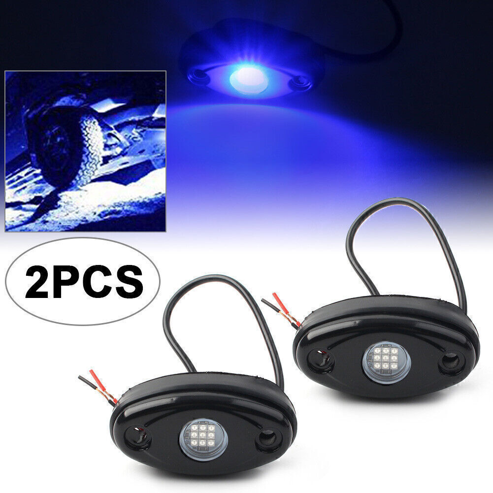 9W LED Rock Light Lamp Pods for JEEP Offroad Truck Under Body Trail Rig Lamp 2PC