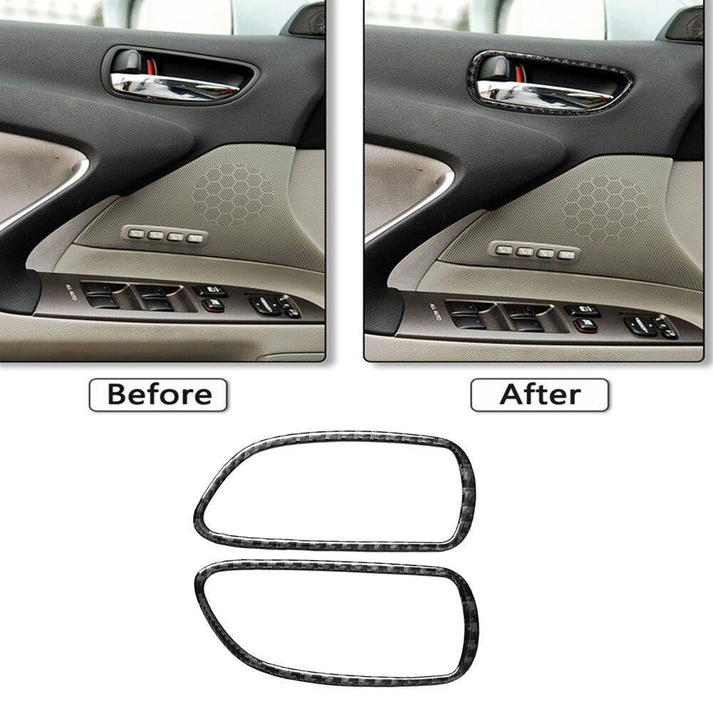Suitable for Sienna 2021-2023 carbon fiber ABS front fog lamp cover decoration- v