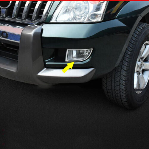 Chrome Front Fog Light Lamp Molding Frame Cover For 2003-2009 for Toyota Prado FJ120