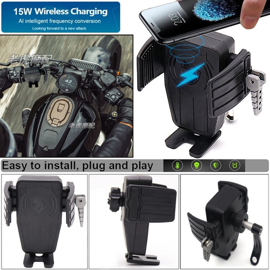 For Sportster S 1250 RH1250S Phone Navigation Bracket wireless Charger Holder