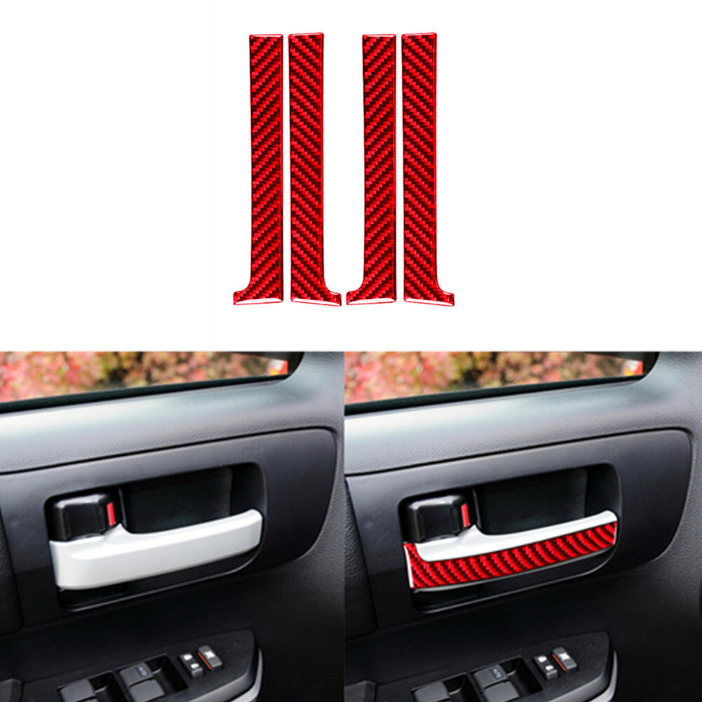 4x Glossy Black Door Handle Frame Cover Trim for Chrysler 200 2015-2017 Type B v
