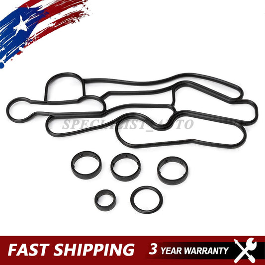 LR124259 for Land Rover Range Discovery LR4 Car Oil Cooler Gasket and O-rings Q