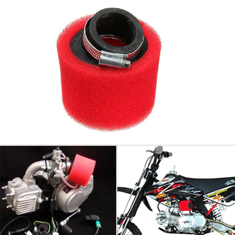50 70 90 110cc Motorcycle 35mm Sponge Foam Air Filter Cleaner Bend Tie Clip n