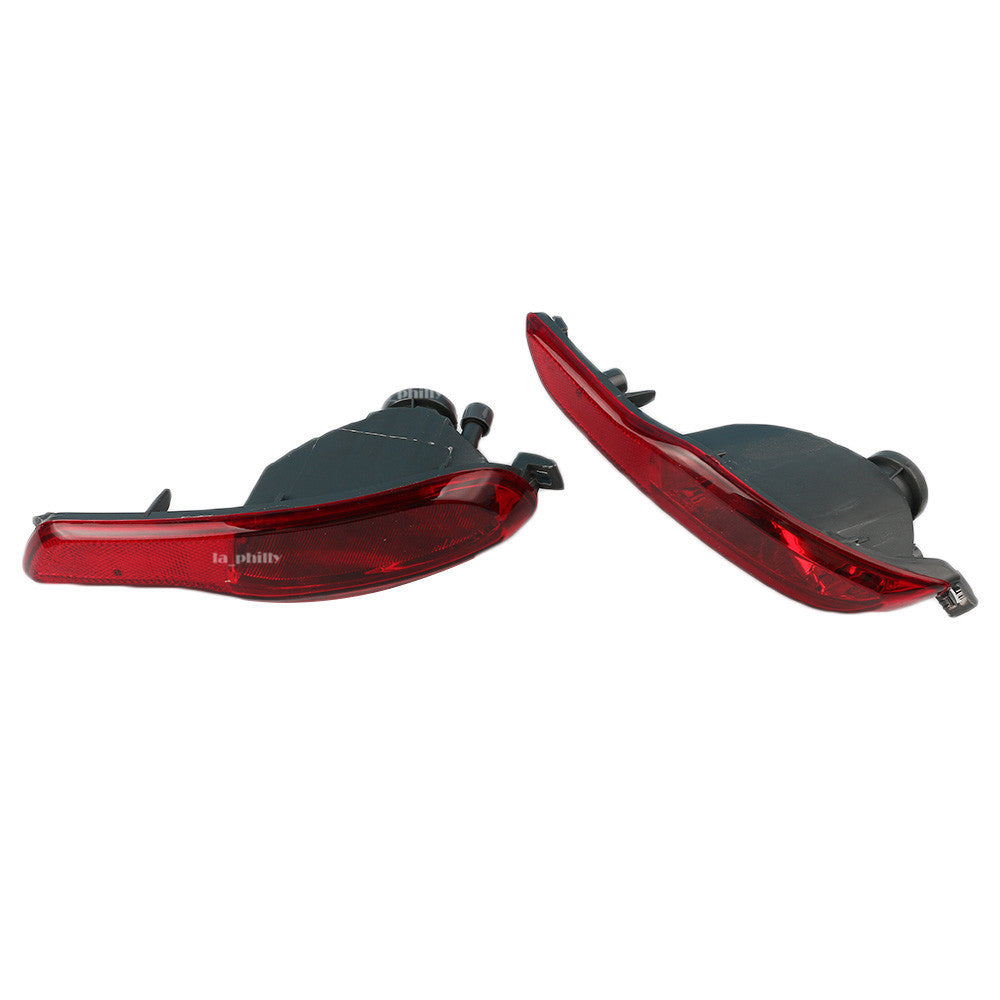 Pair L R Red Rear Bumper Fog Light Lamp Reflector fit for Jeep Cherokee 2014-2018