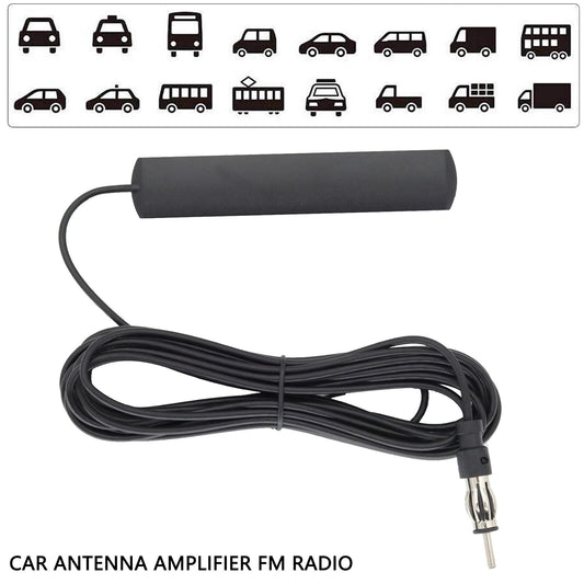 Universal Car Hidden Amplified Antenna AM/FM Radio for Ariel 12V Electroni Powerfull Q
