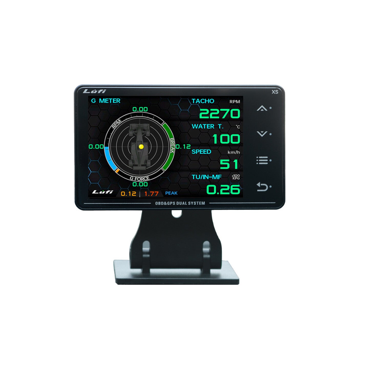OBD2 Boost gauge GPS Multi-function LCD GyrometerTurbine Car Modified Instrument