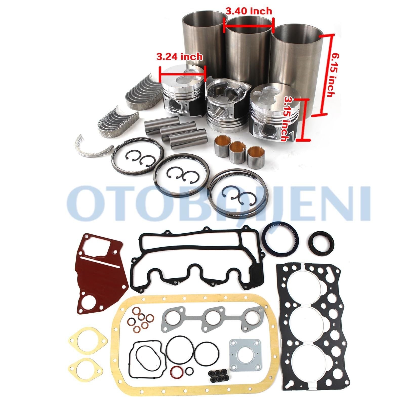 8x Piston Rings Set STD Mast 92mm For M3 E90 E92 E93 S65B40 S65B44 4.0 4.4 V8 14855 B