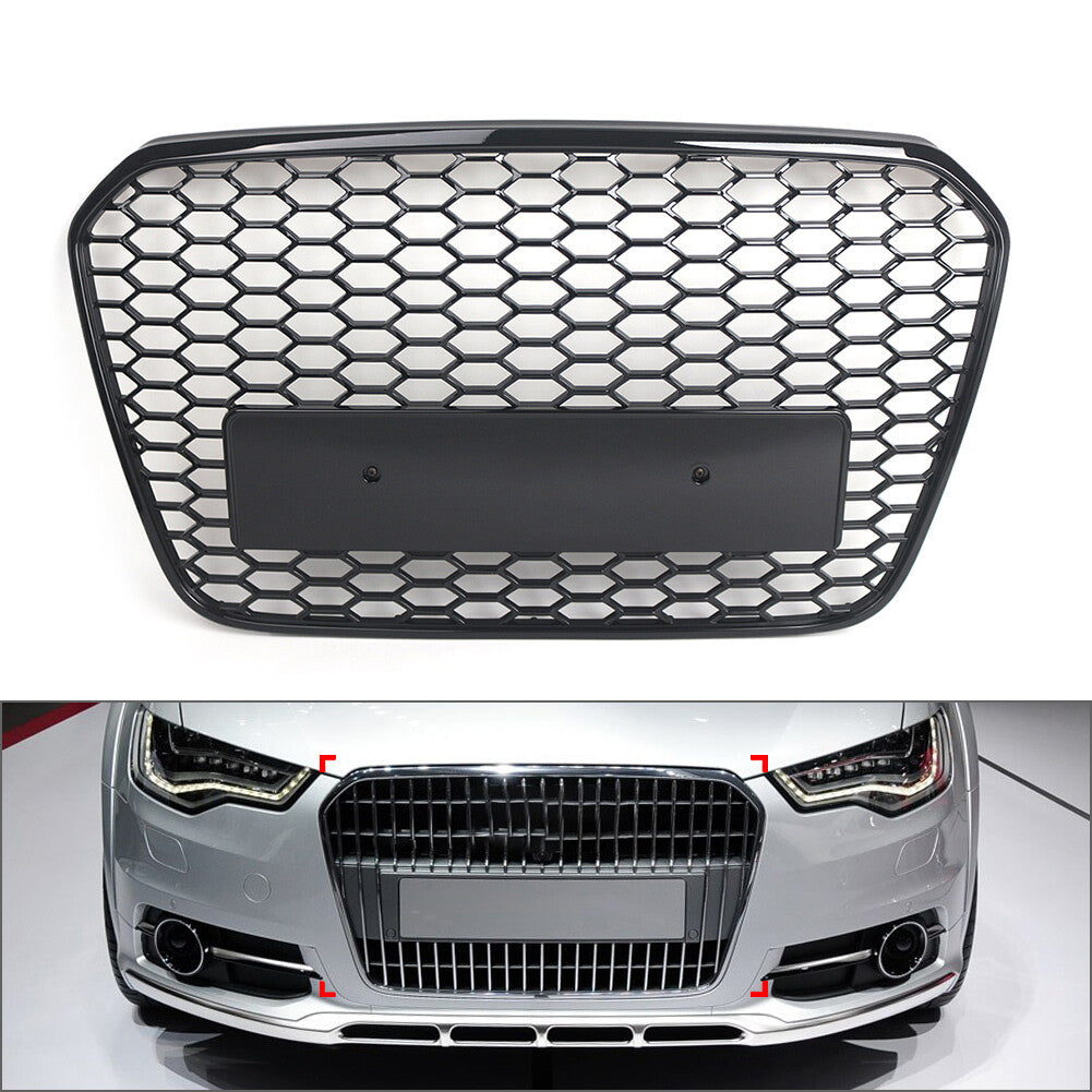 Front Bumper Radiator Grille Mesh Grill for Audi A6 S6 C7 US EU2012-2015