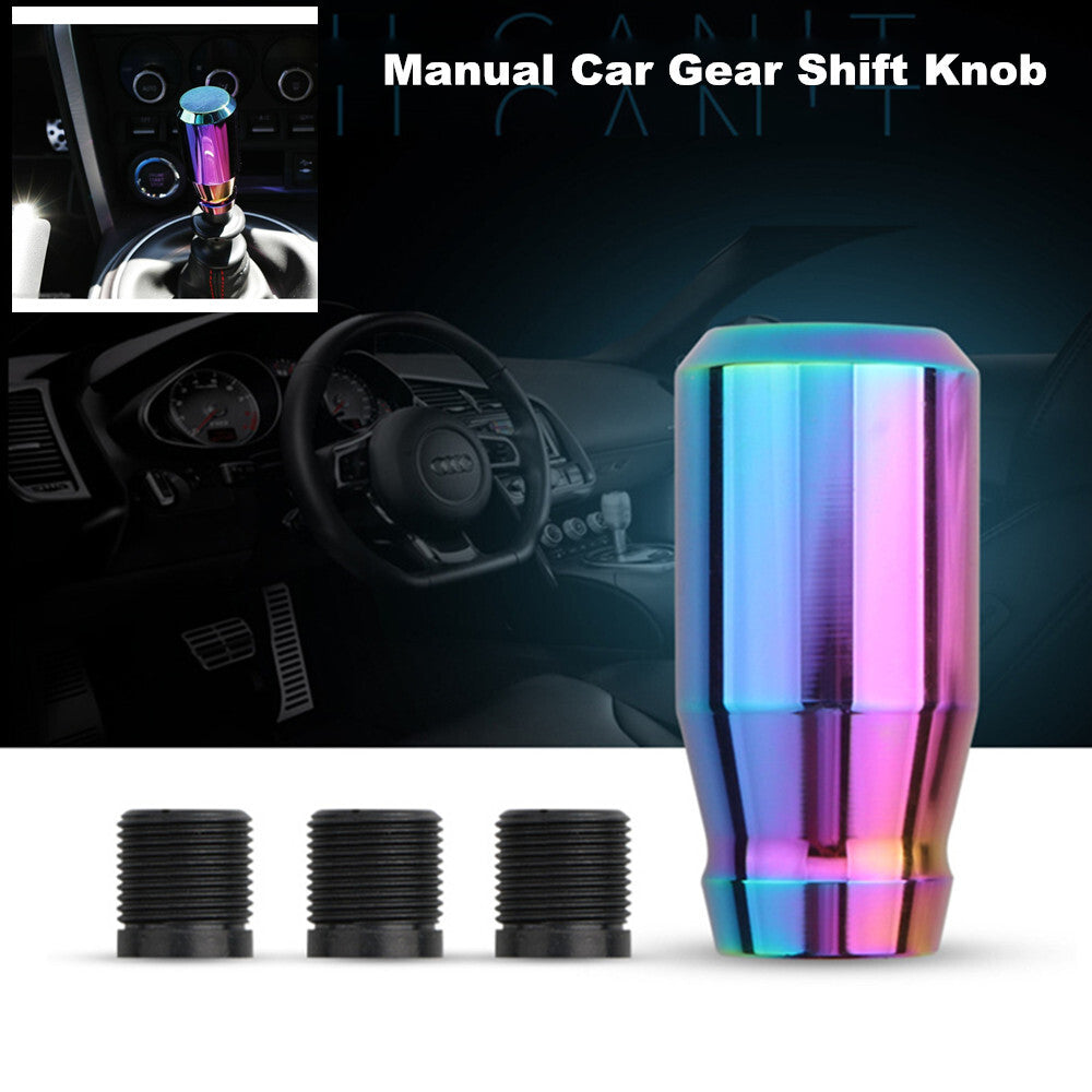 5-speed manual car gear shift lever head with mounting adapter kit - n