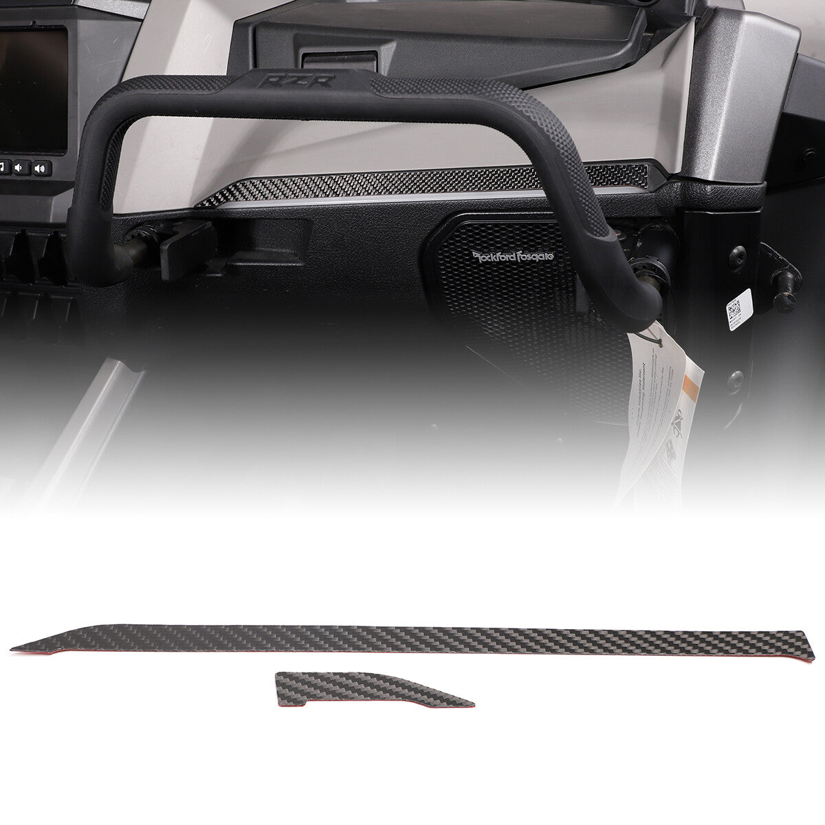 Carbon fiber center console trim for Polaris RZR PRO XP Ultimate 2021 - 2023 n
