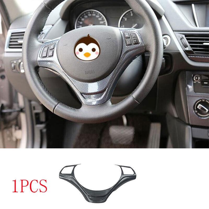 Car for BMW 10-15 X1 E84 ABS Carbon Fiber 1PCS Steering Wheel Strip Cover Trim