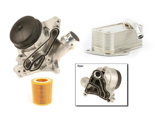 One oil cooler module kit is suitable for E90, E60, F30, F10, X5, X3, X4, 130i, 125i, and 325i. n
