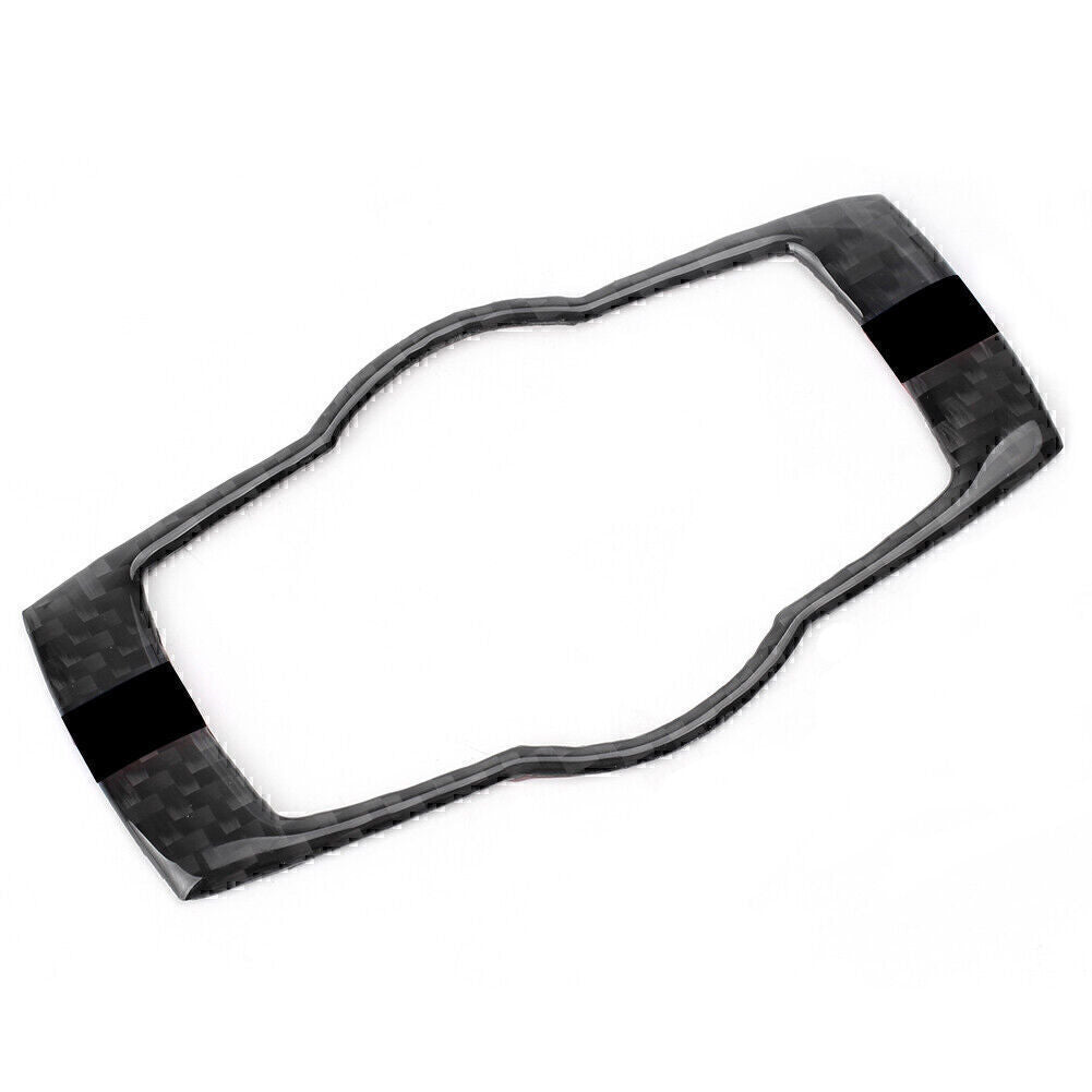 Headlight Switch Button Frame Decoration Cover Fit for BMW 3-Series E90 Carbon Fiber