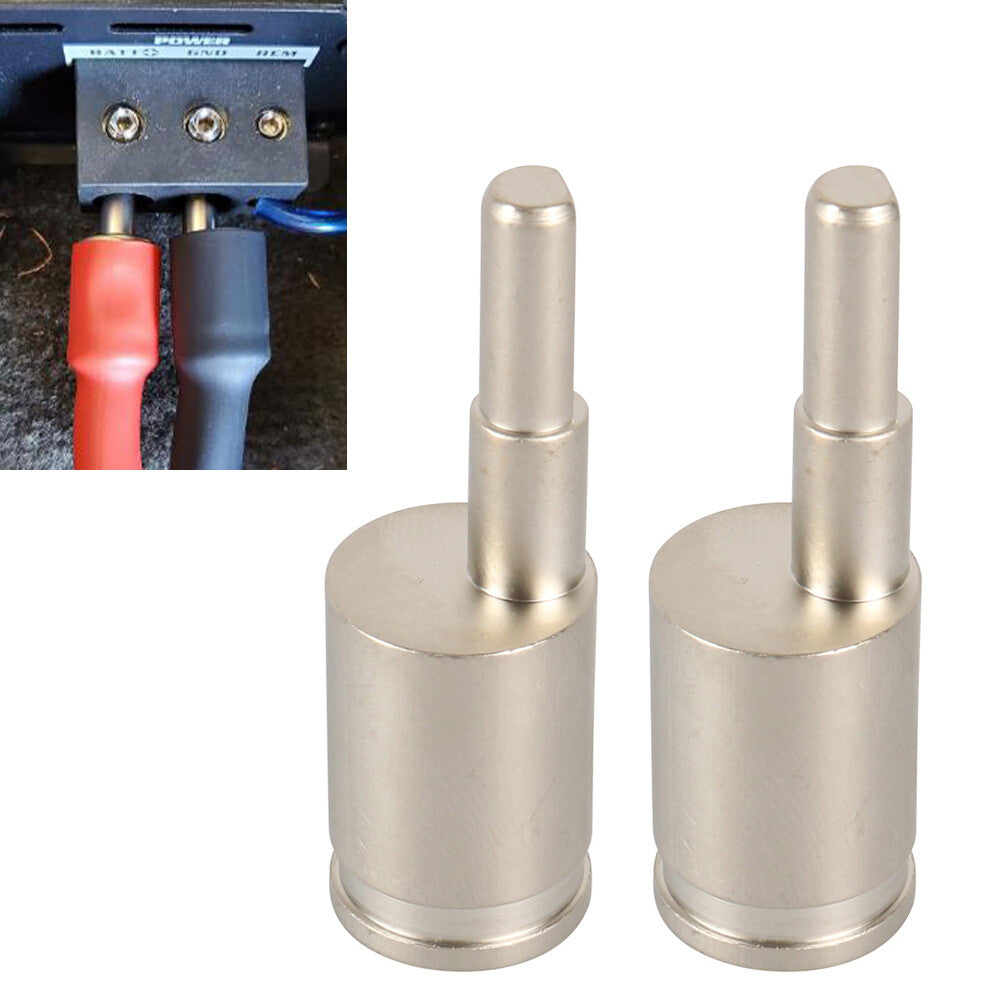 2x 4 Gauge To 8 Gauge Car Audio Amp Input Reducer Adapter Terminal Block For Car Q
