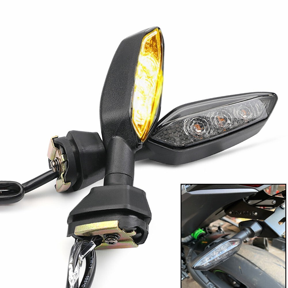 Front Rear LED Turn Signal Light Indicator for KAWASAKI KLR650 VERSYS650/1000 Z Q