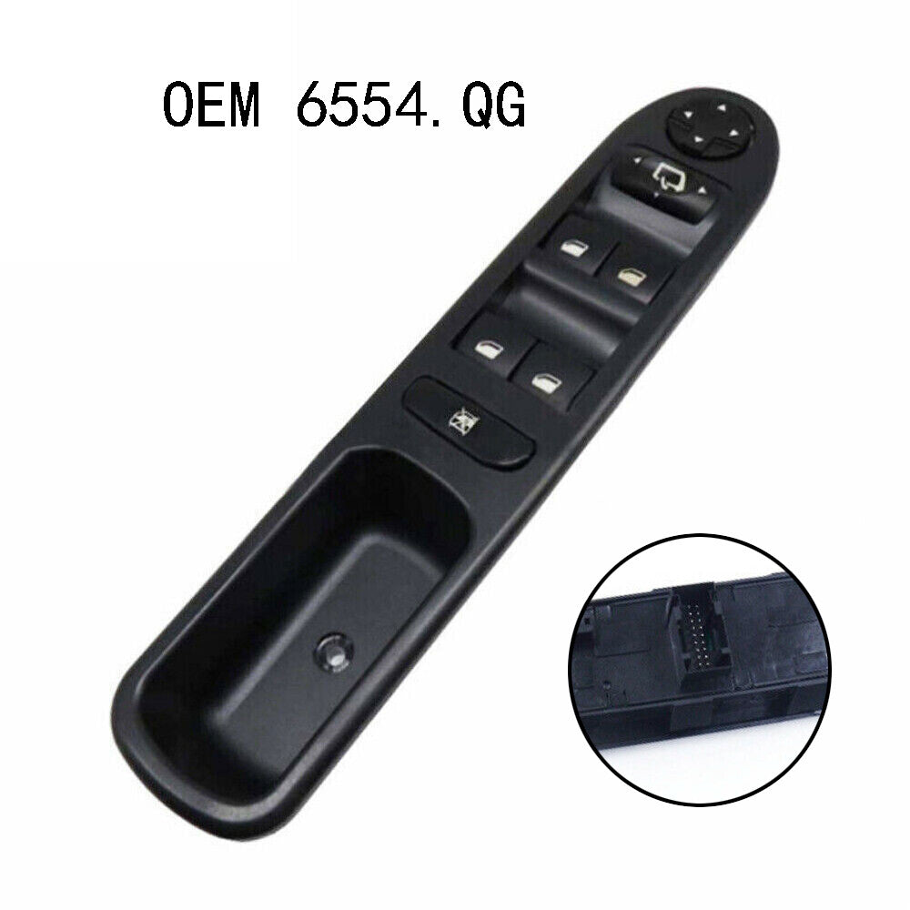 for PEUGEOT 207 2008-2014 1 6554.QG Power Window Master Switch Driver Side Left