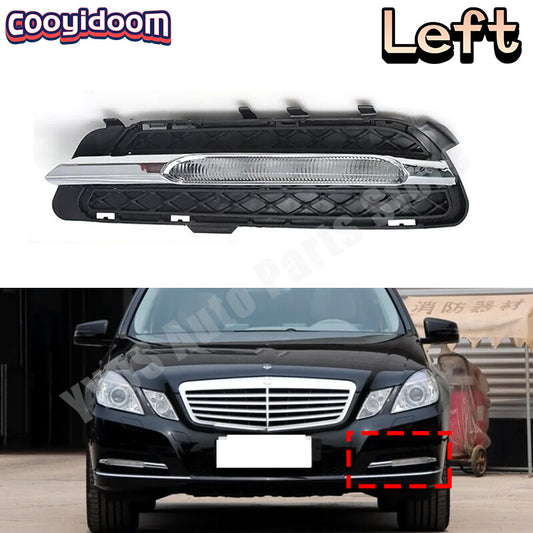 Left LED daytime running lights fog lamp for Mercedes-Benz W212 E250 2009-2013