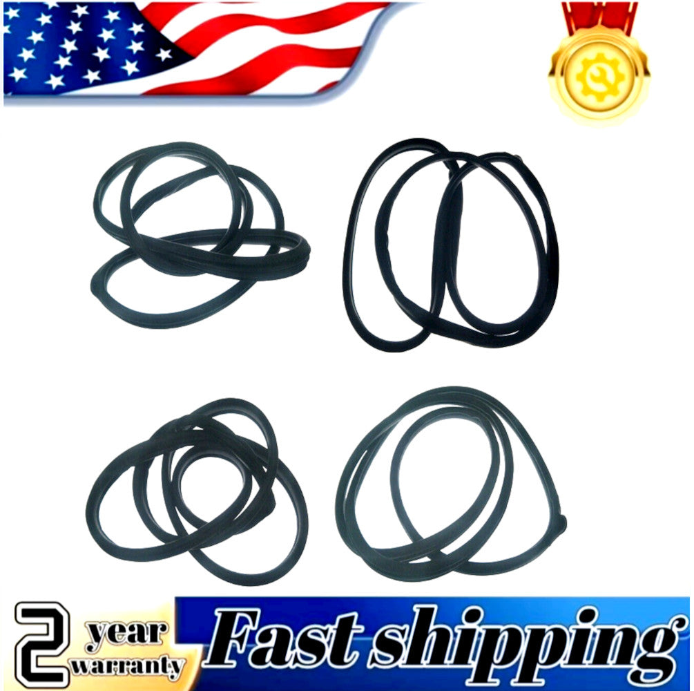 4-Piece Weatherstrip Door Rubber Body Seals for Honda Accord Sedan 2013-2017