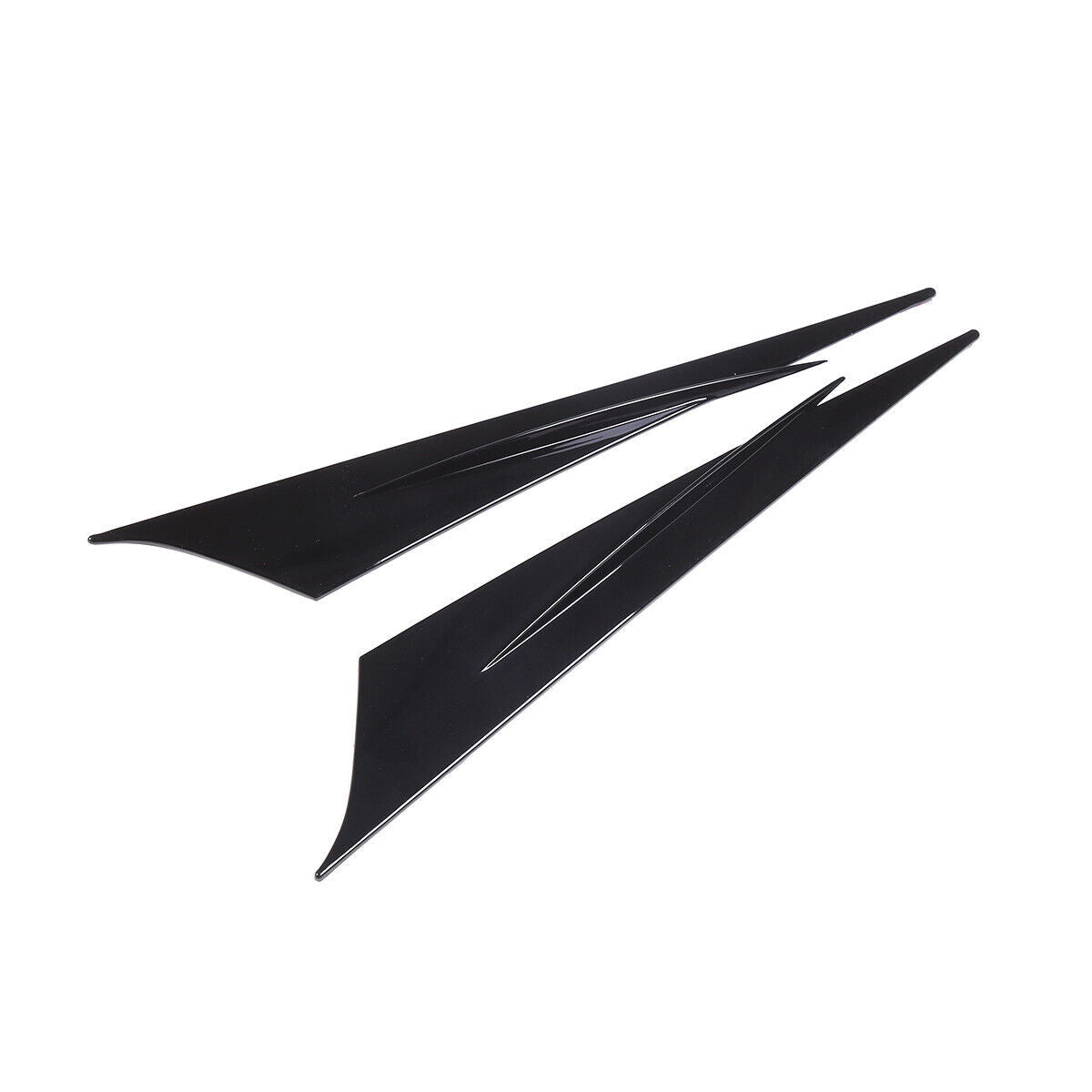Gloss Black ABS Front Headlight Eyebrow Panel Cover for Honda for Civic 11th 2022-23