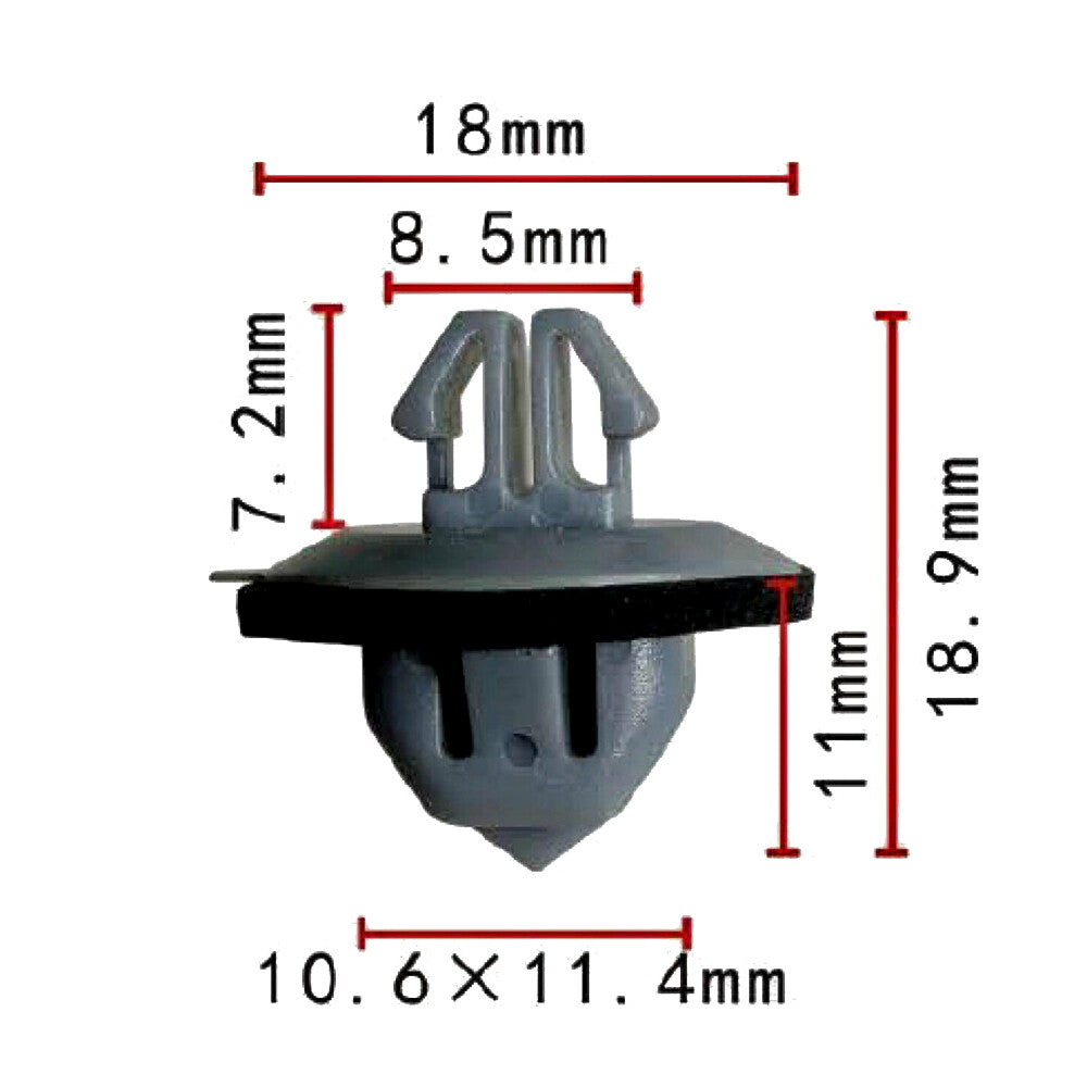 20X Mudguard Side Rocker Arm Molding and Fixing Clip for Hyundai and for Kia