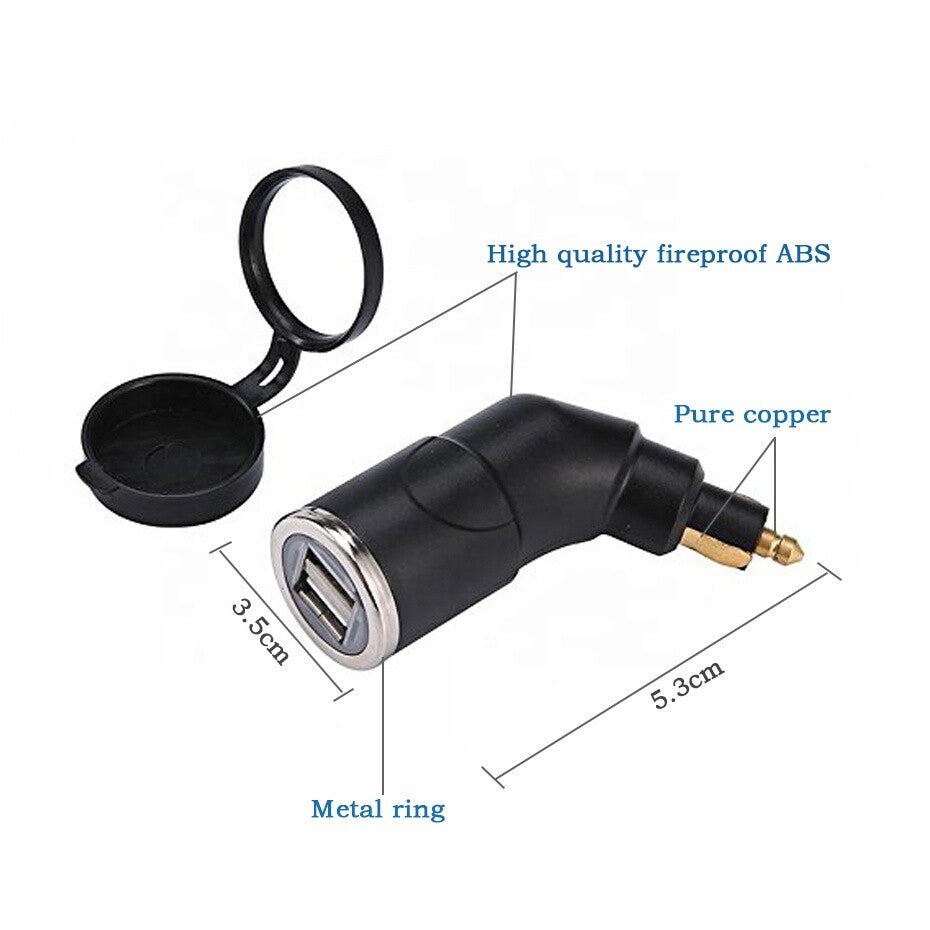 Universal for BMW For F850GS F750GS Dual USB Charger Cigarette Waterproof Socket