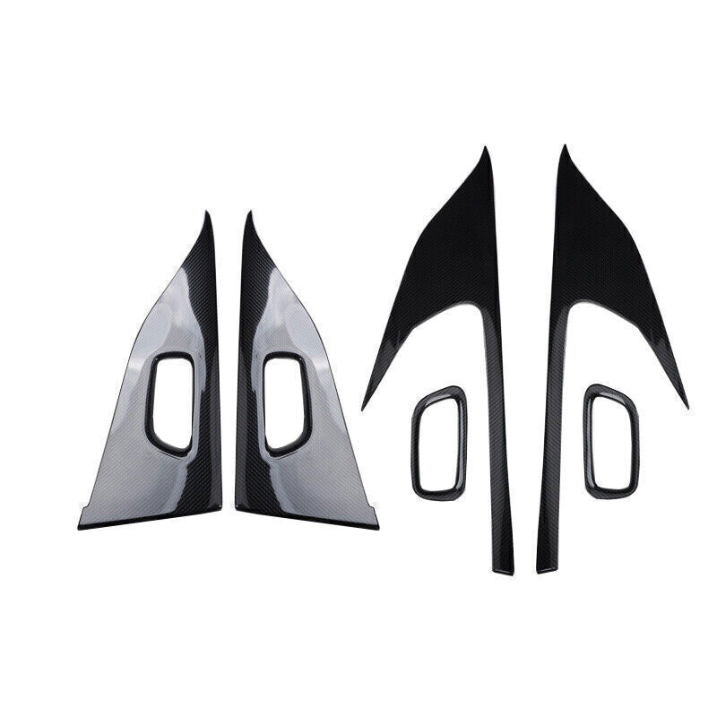 Car Inner Door Panel Cover Trim 4X Fit for Nissan Murano 2015-2024 Carbon Fiber