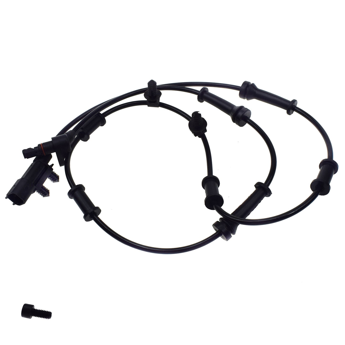 Front and rear ABS speed sensors and connectors for 2007-16 for Jeep for Wrangler 3.6L 68003281AA