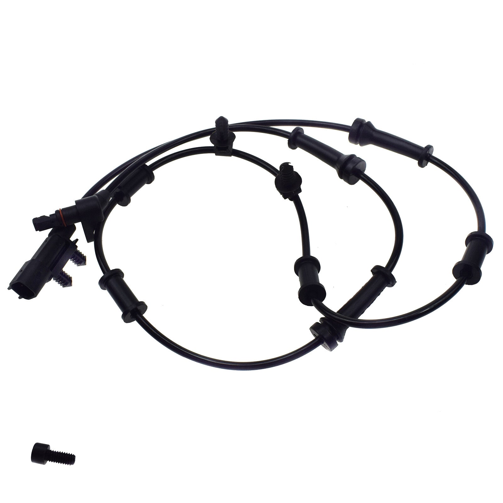 Front and rear ABS speed sensors and connectors for 2007-16 for Jeep for Wrangler 3.6L 68003281AA