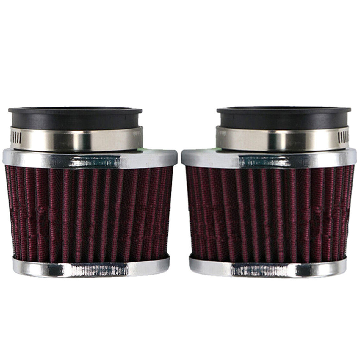 50mm Motorcycle Engine Intake Filter Capsule Cleaner Kit - Washable and Reusable (2 Pieces) n