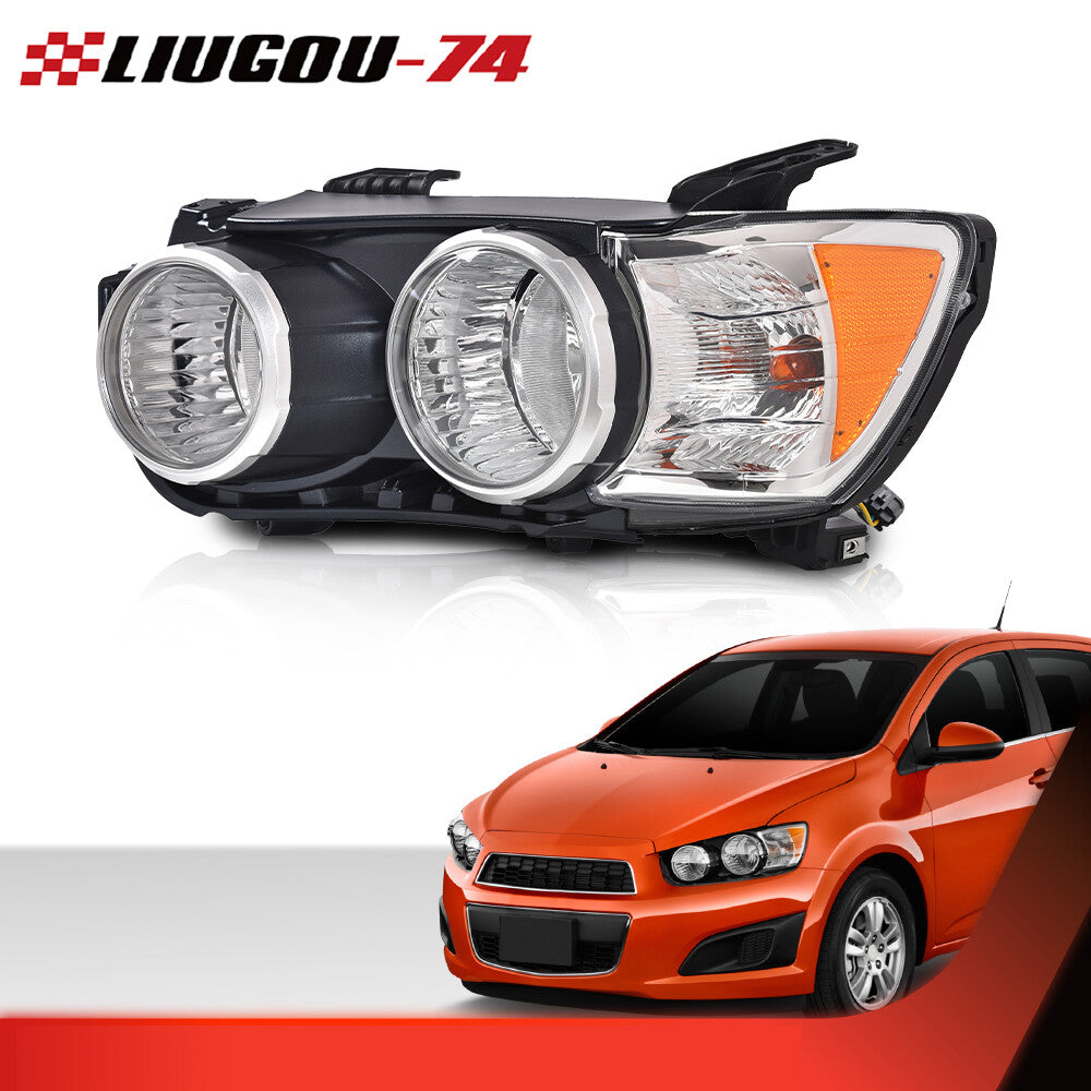 Fits 2012 2013 2014 - 2016 for Sonic for CHRome Halogen Headlight Driver Side - v