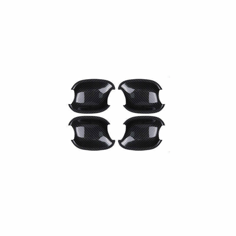 for Audi A4 A5 2017-21 Carbon Fiber Outside Door Bowl Cup Molding Cover Trim 4P