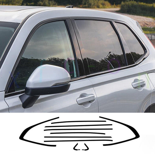 Glossy Black ABS Side Window Molding Frame Cover Trim for Honda CR-V 2023-2024