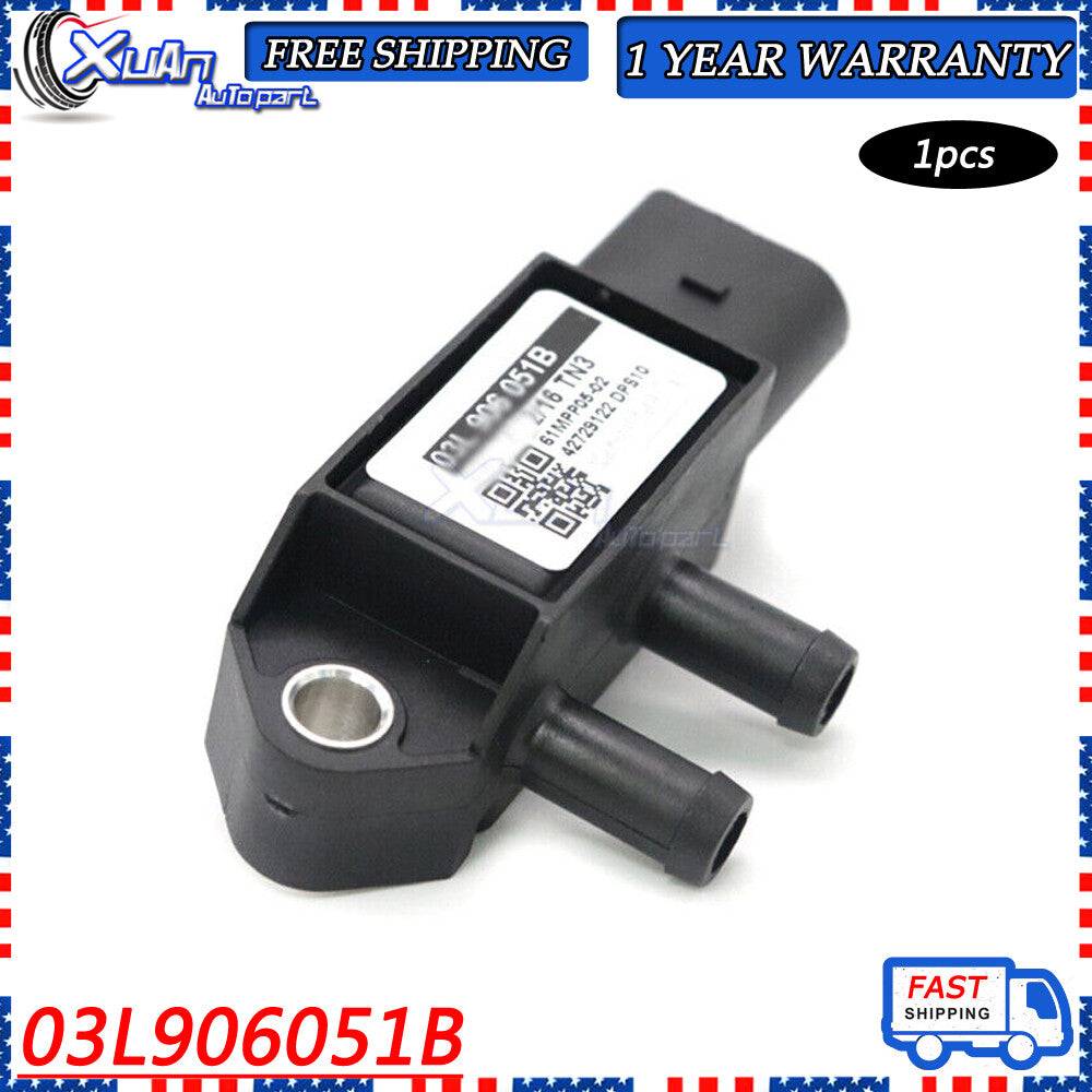 Differential pressure sensor suitable for Audi 81MPP0501 03L906051B - v