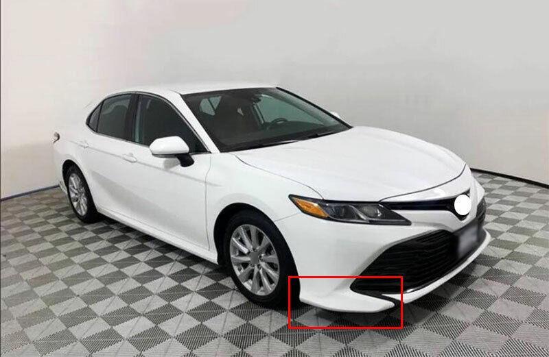 WhiteRed Front Bumper Splitter Lip Protector 2pcs for Toyota for Camry 2018-2022