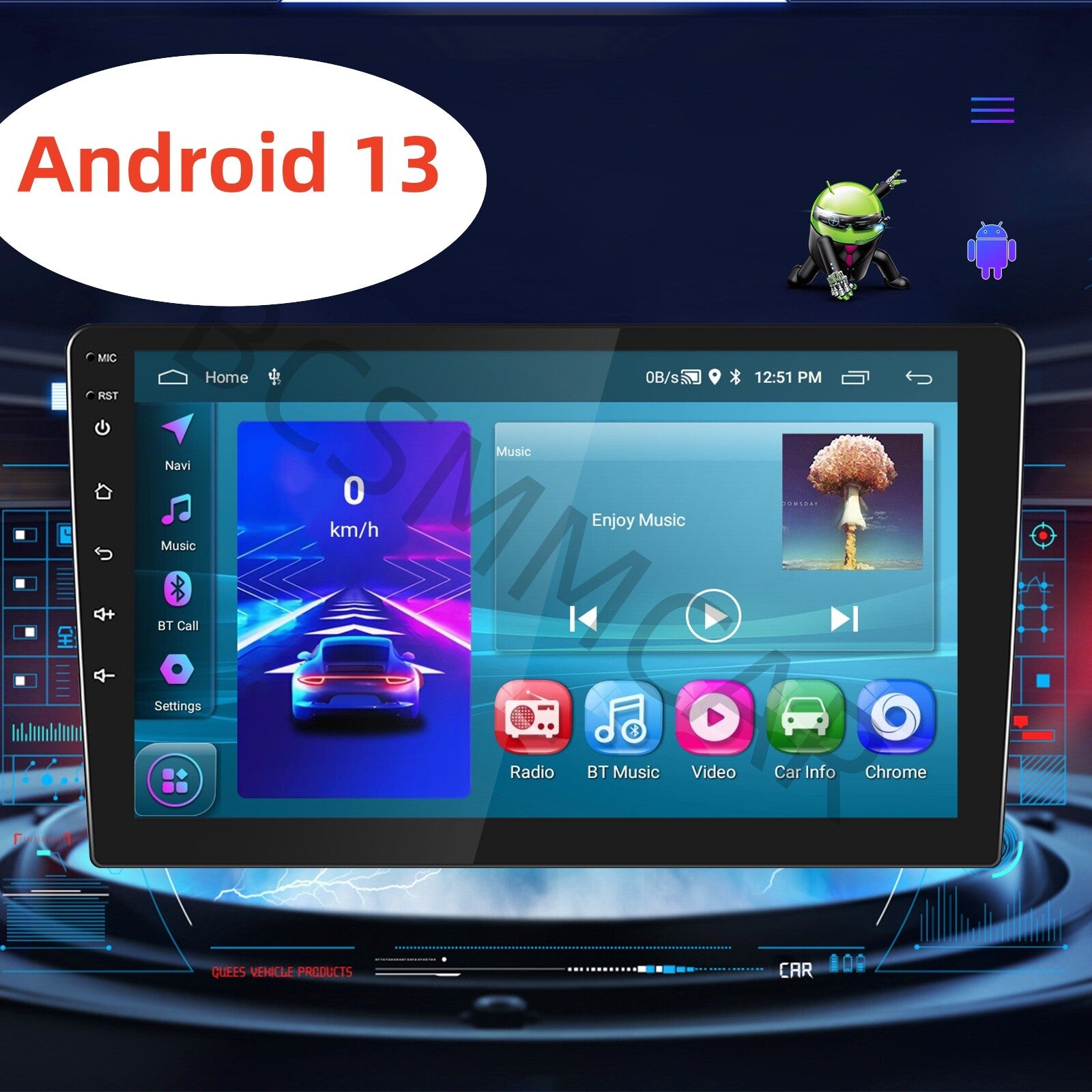 Car Stereo Radio For Apple Carplay Android 13 10 Touch Screen GPS Double 2Din